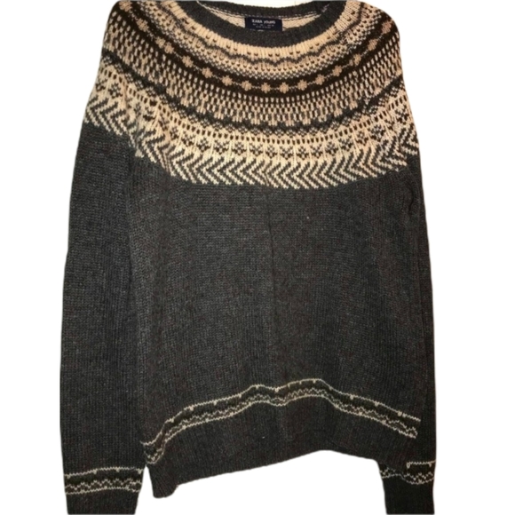 Zara Other - Zara Fairisle Wool Knit Sweater